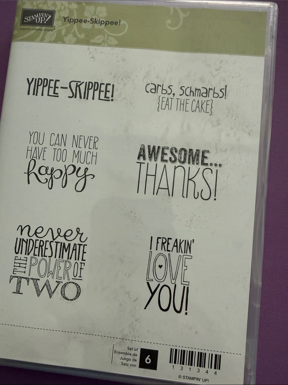 Stampin' Up! Yippee-Skippee! Sentiment Stamp Set